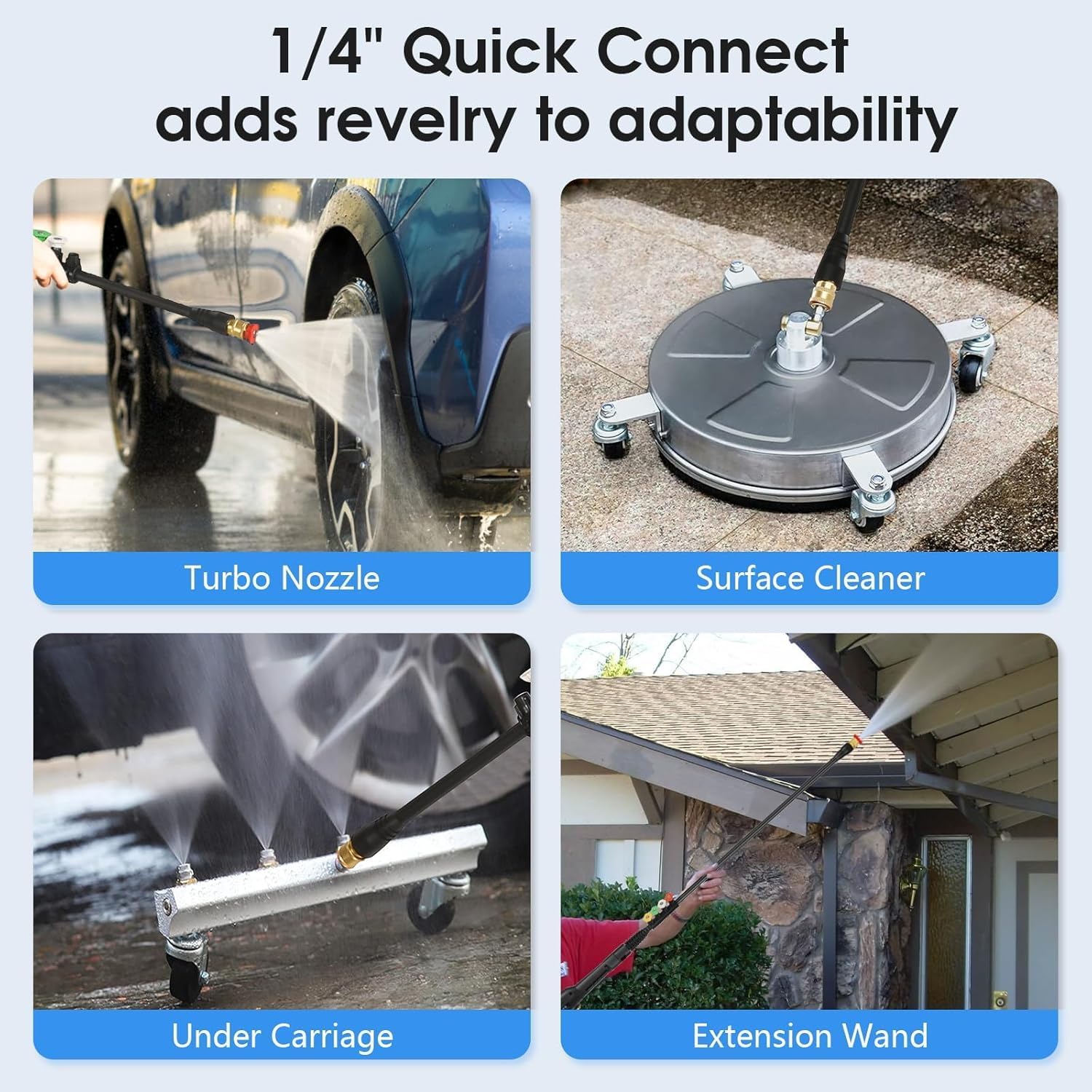 Pressure Washer 5000 PSI,2.8 GPM Power Washer with Foam Cannon,Portable Cleaner with 33ft Hose Reel,4 Nozzle Tips,and