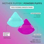 Puffs N' Stuff Makeup Sponge Set, Triangle Powder Puff, 8 Count