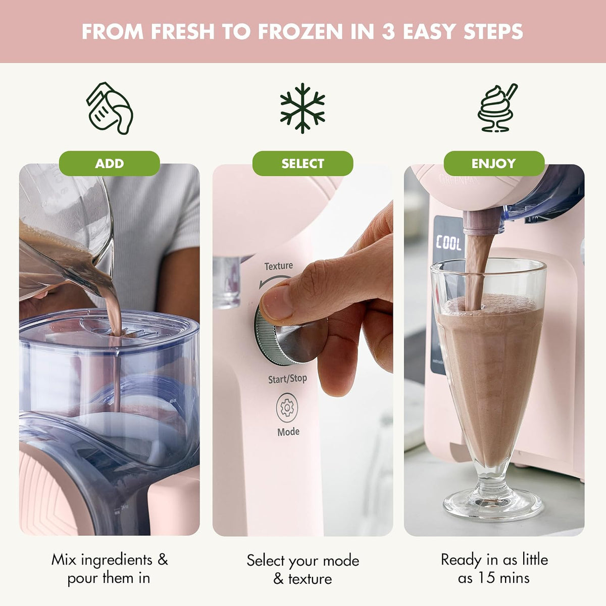 Frost Ice Cream Maker & Slushie Machine, Soft Serve, Sorbet, Margaritas, Milkshakes, Frozen Yogurt, No Pre-Freezing