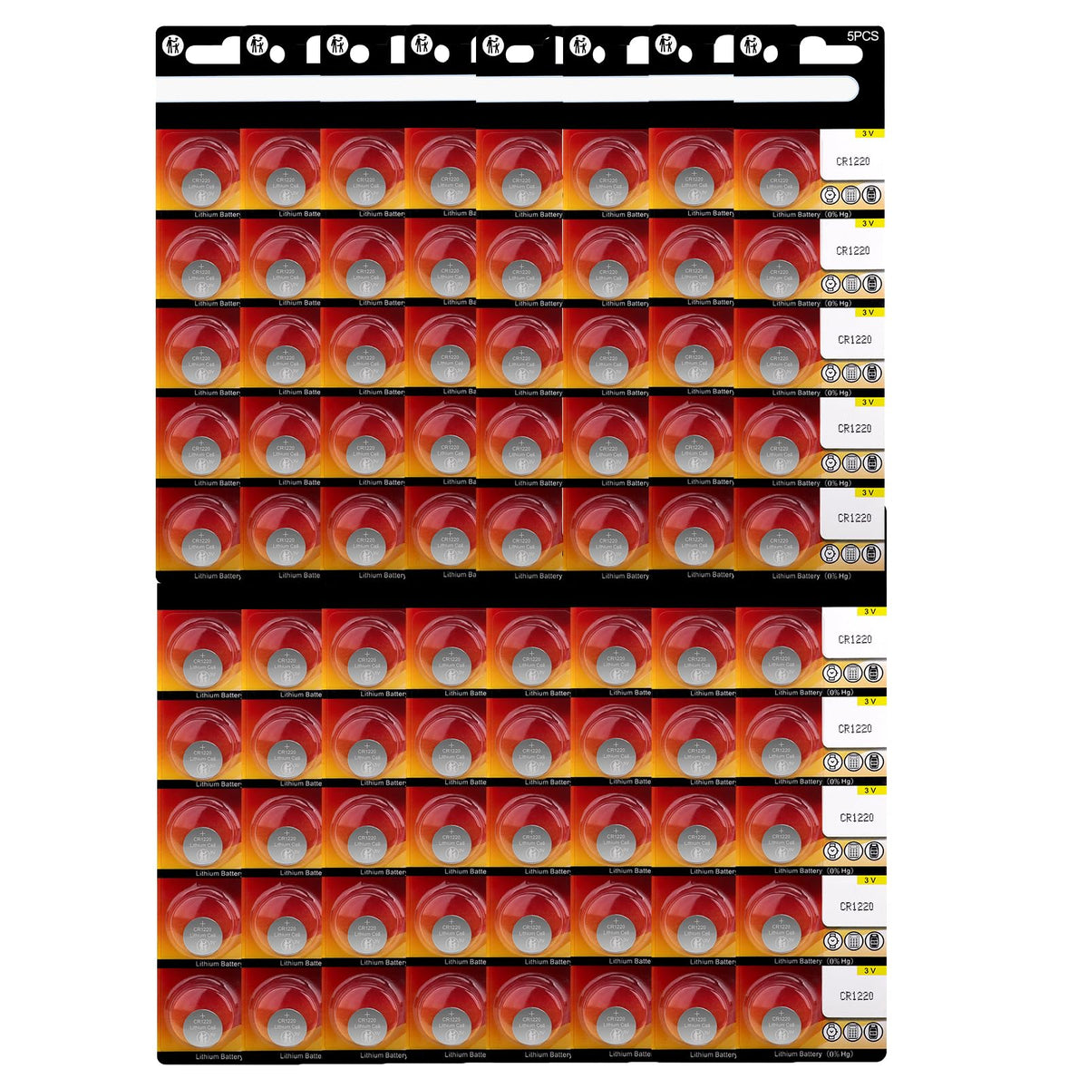 CR1220 3V Lithium Battery CR 1220 Button Cell Battery(60 Pack)
