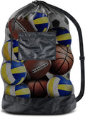 Thickened Extra Large Sports Ball Bag Mesh Socce Ball Bag | Heavy Duty Drawstring Bags Team Work for Holding