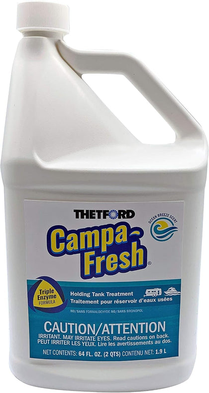 Campa-Fresh Ocean Breeze Scent RV Holding Tank Treatment, Formaldehyde Free, Waste Digester, Septic Tank Safe, 64oz