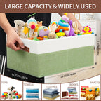 3 Pack Large Capacity Storage Bins Closet Organizer for Shelves