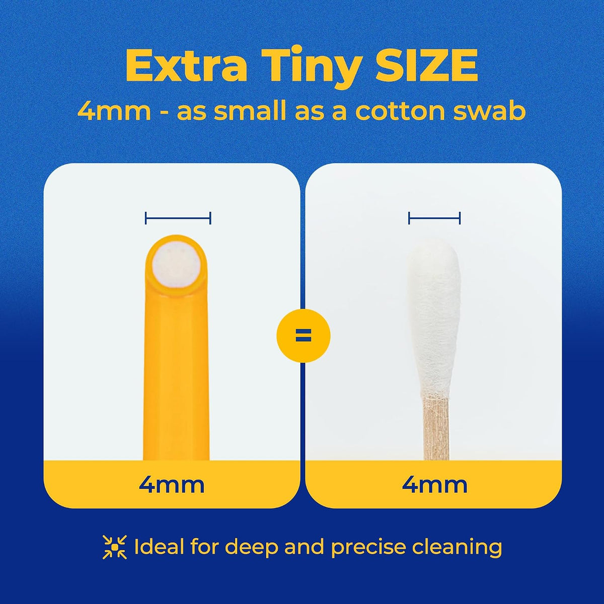 Pet Toothbrush for Cats & Dogs, 4mm Precision Head (Deep Point)