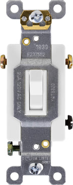 GE 42161 3-Way Toggle Switch, White