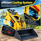 Mini Skid Steer Loader 13.5HP Gas Stand-On Track Loader 46-In Bucket