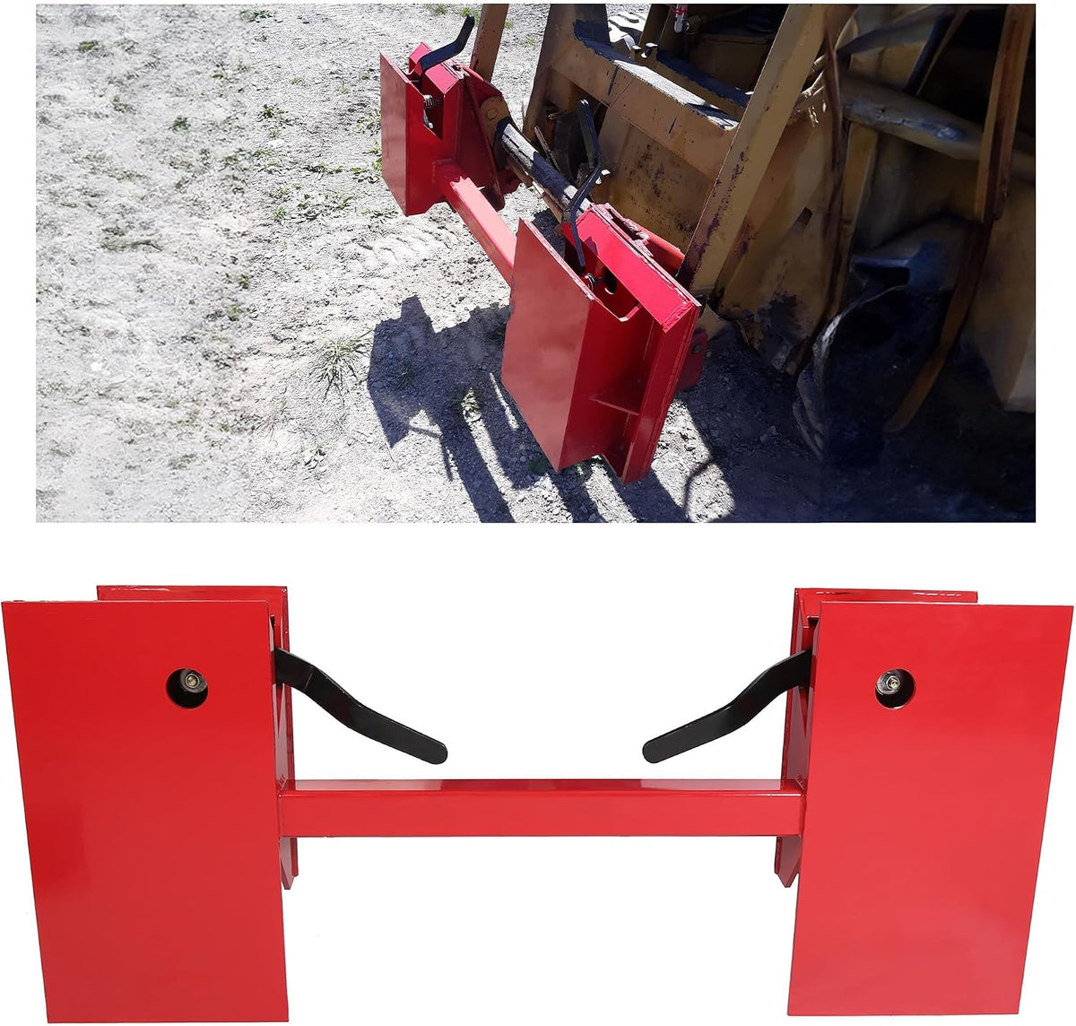 Skid Steer Quick Tach Conversion Adapter | Compatible with Bobtach Kubota Latch Boxes Universal Blank QTA Capacity;