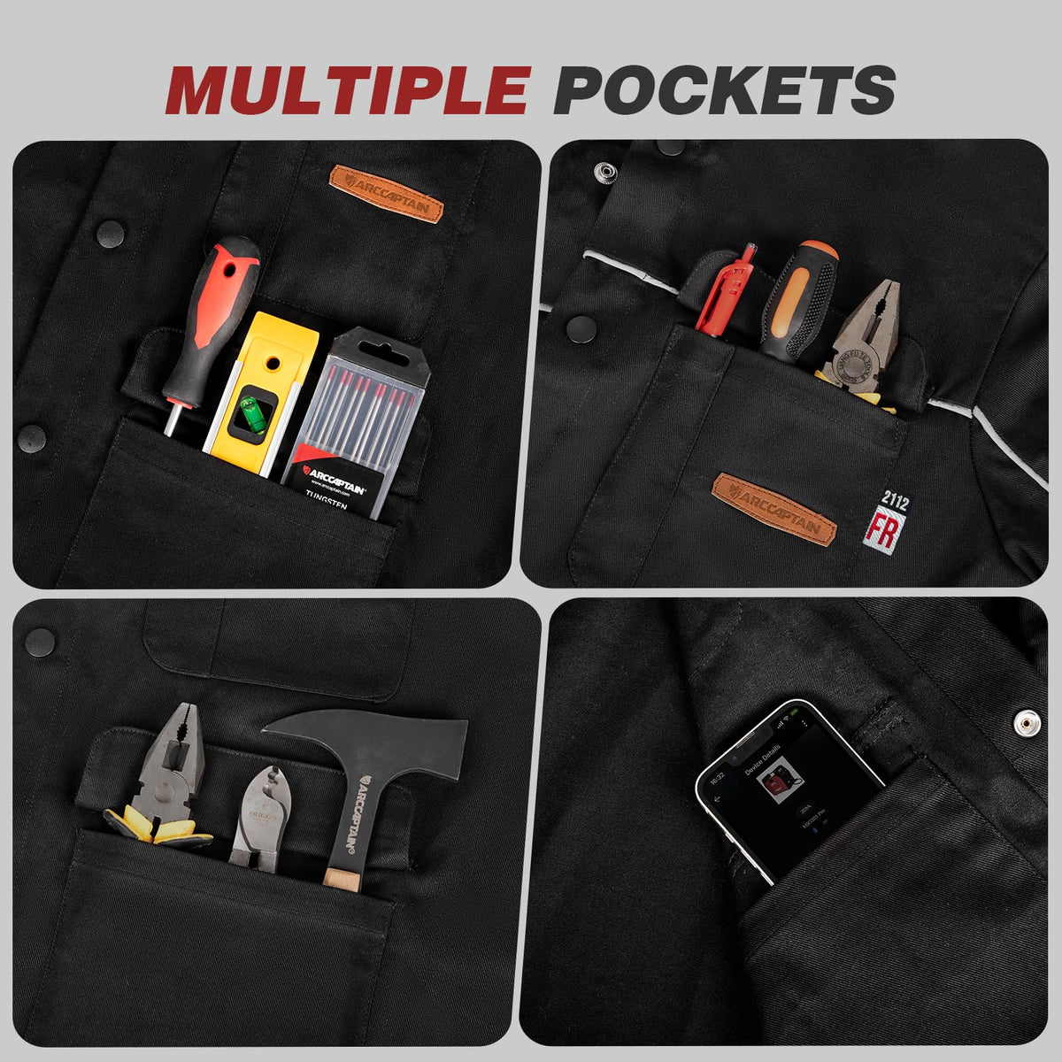 Welding Jacket, 11oz Flame Resistant Cotton Welding Jackets