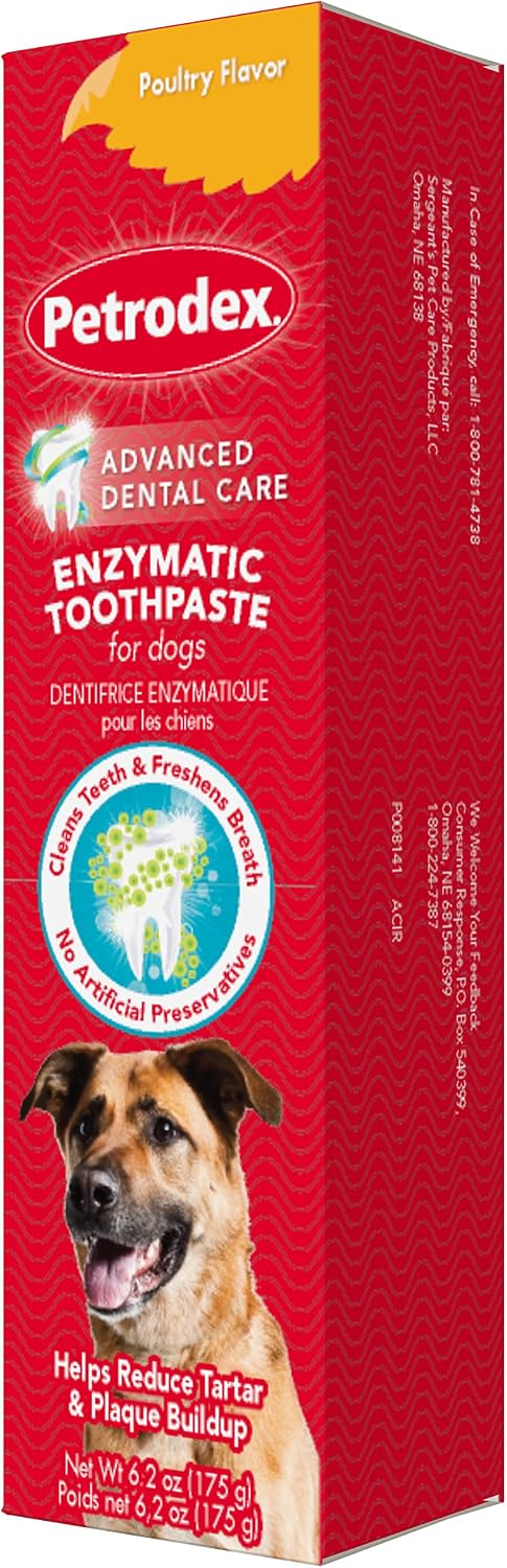 Enzymatic Dog Toothpaste, Poultry Flavor, 6.2oz