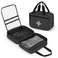 Empty First Aid Kits Case, Portable Emergency Kit Organizer, Black