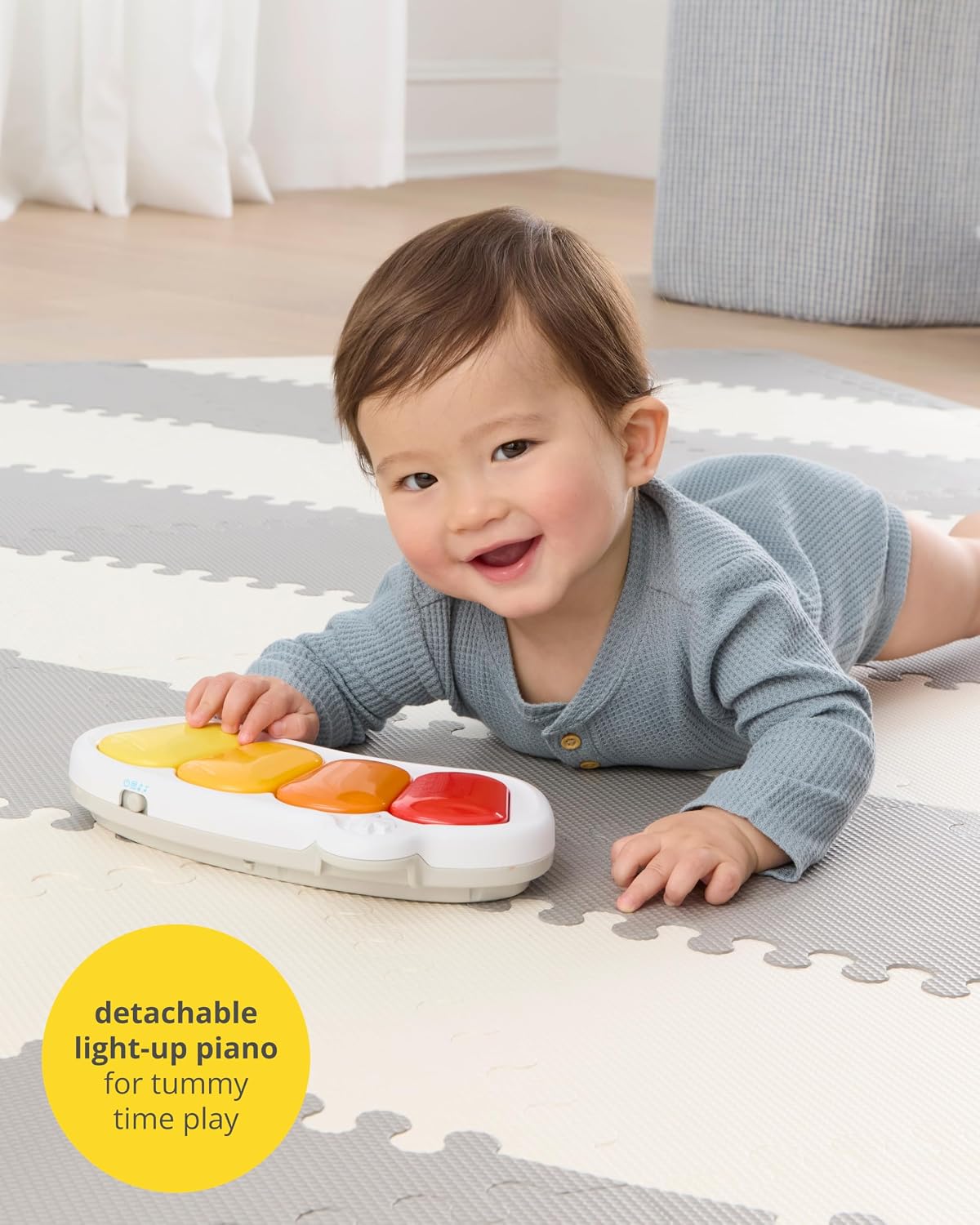 Skip Hop Baby Activity Center: Interactive Play Center with 3-Stage Grow-with-Me Functionality, 4mo+, Explore & More