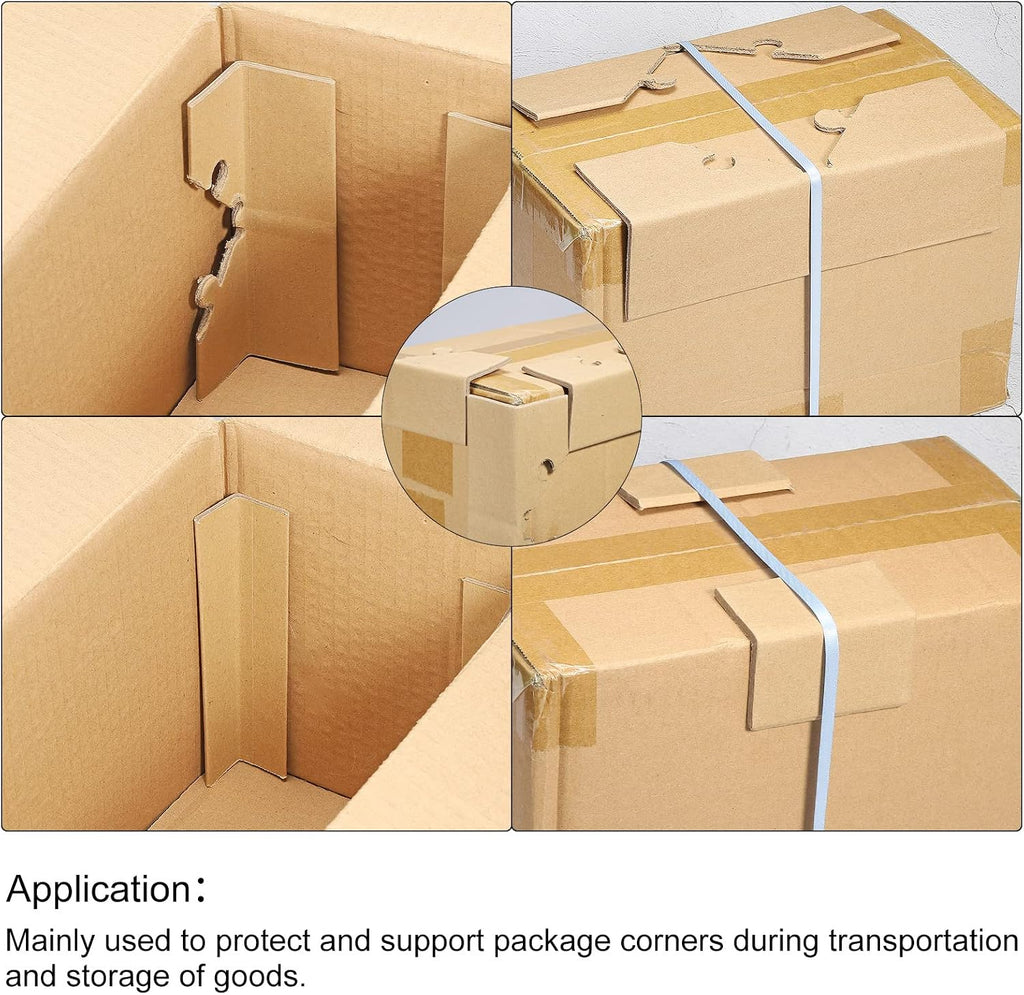 Adjustable Cardboard Corner Protector Package Frame Protectors l Shaped 80x30mm Thick 3mm for Art, Packing, Shipping