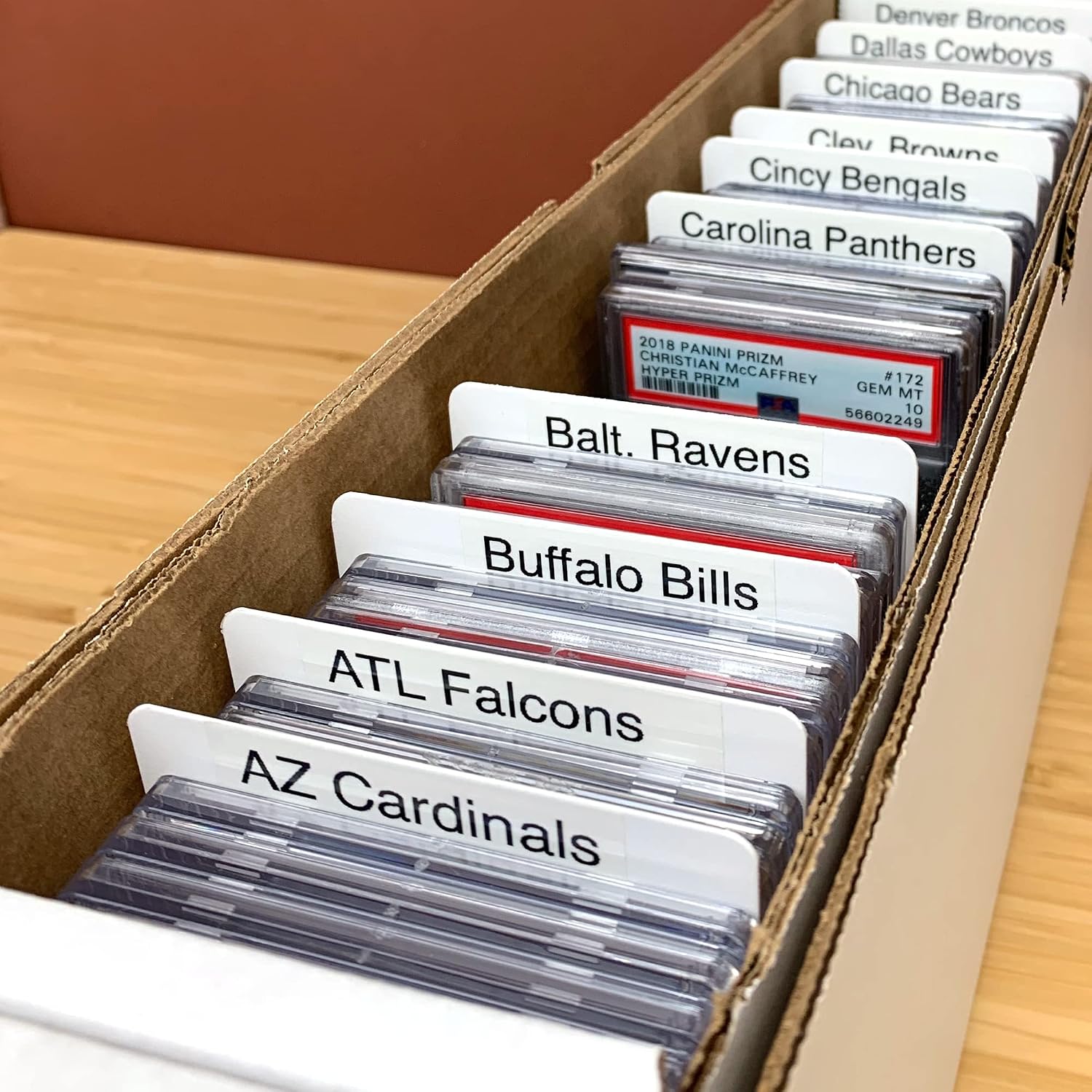 Graded Trading Card Dividers - 10 ct | Archival Quality, Write-On Index Tab, 3 1/4 X 5 11/16 Inches | Fits Graded