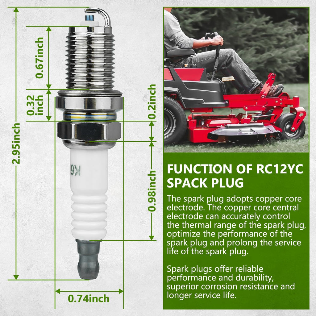 Replacement 692051 499608 Spark Plug for Briggs & Stratton Lawn Mower Models