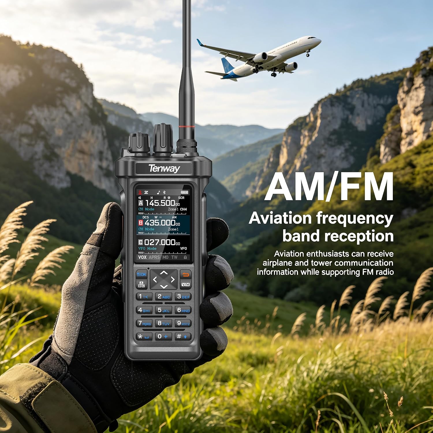 TP-900 Pro 10W Handheld Ham Radio with GPS, APRS, NOAA Two Way Radio | Long Range Walkie Talkie with AM/FM/SW/MW/LW