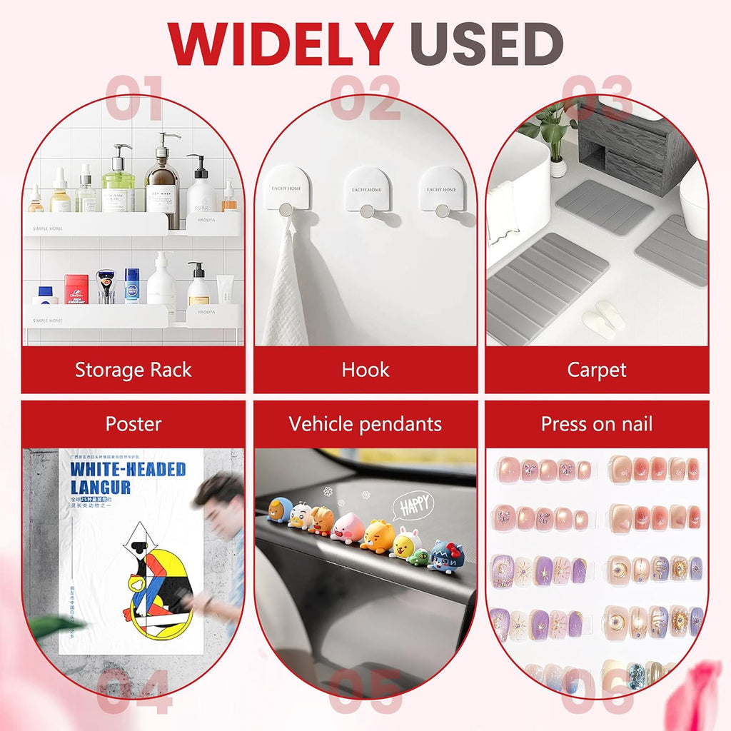 6 Rolls Double Sided Nail Tape for Press on Nails Salon Display