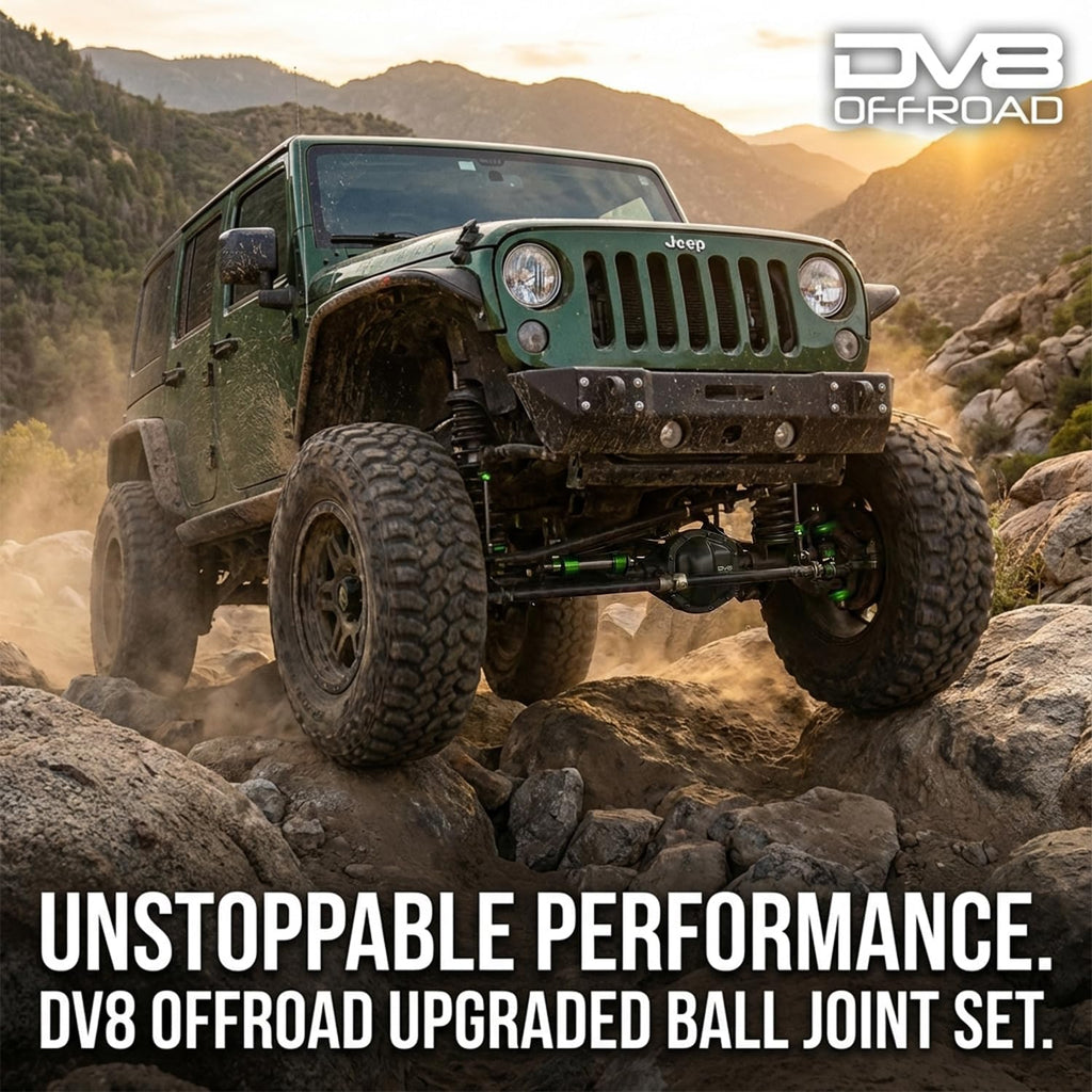 DV8 Upgraded Ball Joints for Jeep Wrangler JK 2007-2018 Front Upper & Lower