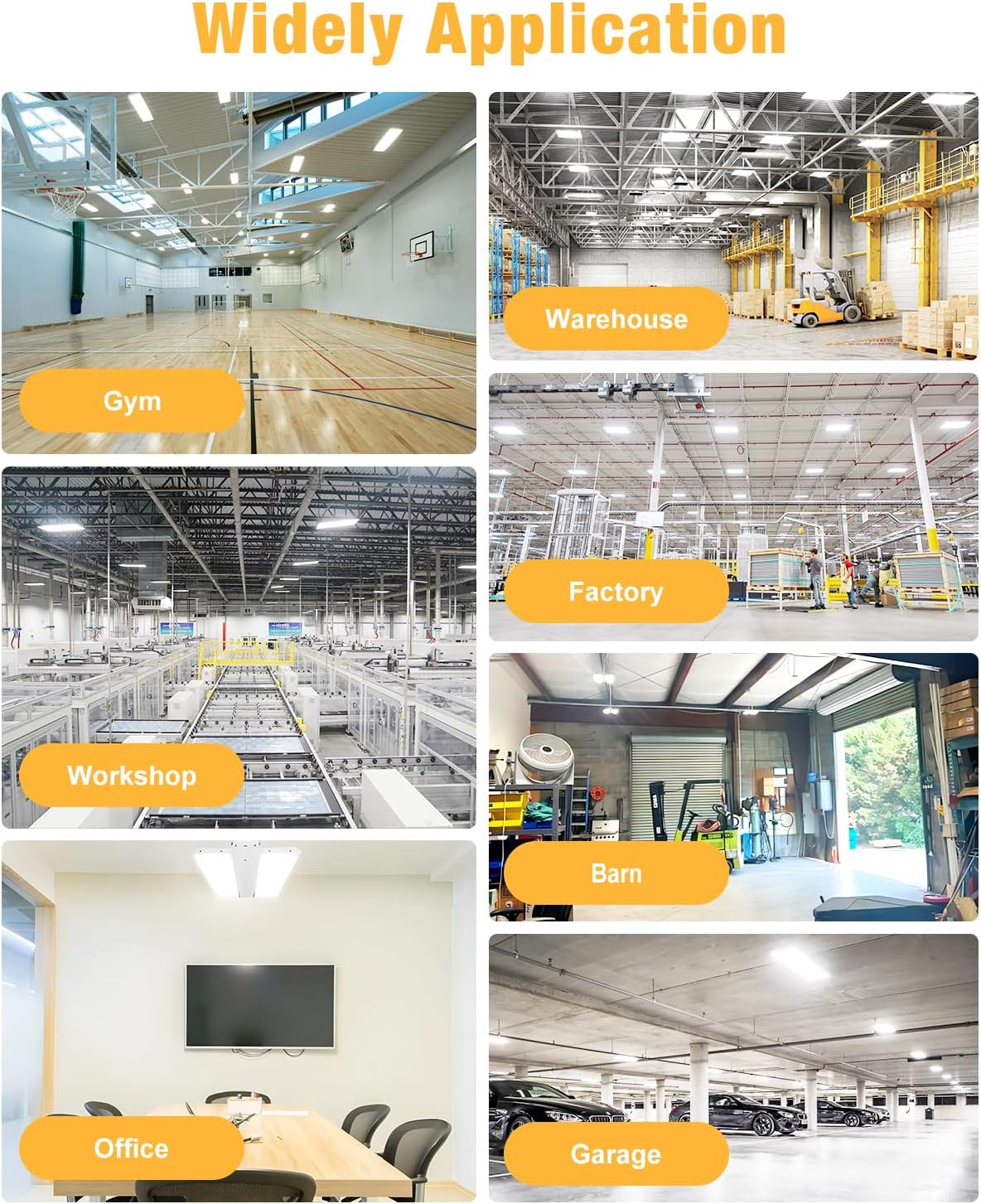 LED Linear High Bay Light, 300W 45000LM 5000K High Bay Shop Lights