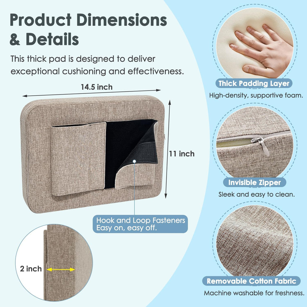 Bed Rails Cover Padding with Foam Bumper & Anti-Collision Guard Rail Cushion | Bedside Fall Protector & Assist Rail