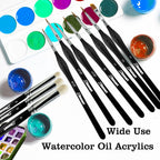 10 PCS Miniature Paint Brushes Drybrush Set,Detail Paint Brushes