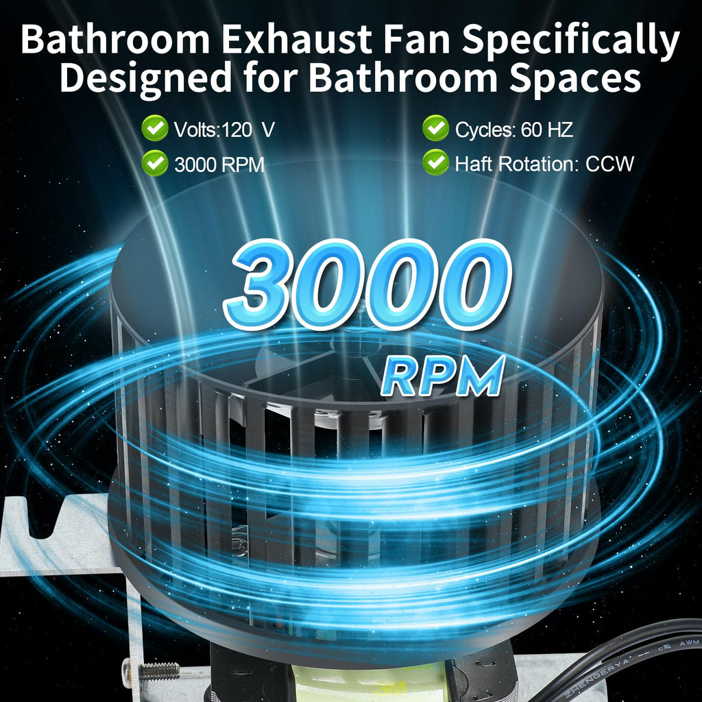 S89222000 Bathroom Exhaust Fan Replacement Motor Assembly
