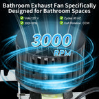 S89222000 Bathroom Exhaust Fan Replacement Motor Assembly