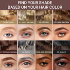Vevivia 2 Pack Eyebrow Pen for Natural Eyebrows, Dark Brown
