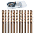 (20PCS) 3/32" Cobalt Drill Bit, HSS M35 Metal Drill Bits for Steel, Stainless Steel, Cast Iron, Hard Plastic and Wood