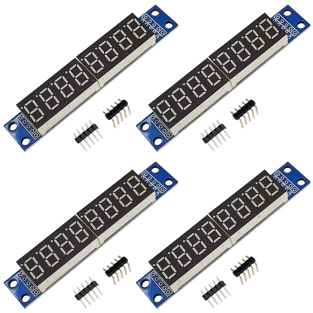 4PCS MAX7219 8-Digit 7-Segment Digital 0.36in 8 Bits Red LED Display Tube Module Compatible with Arduino 51/AVR/STM32