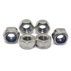 Fullerkreg M6 x 1mm Self-Locking Nylon Insert Hex Lock Nuts