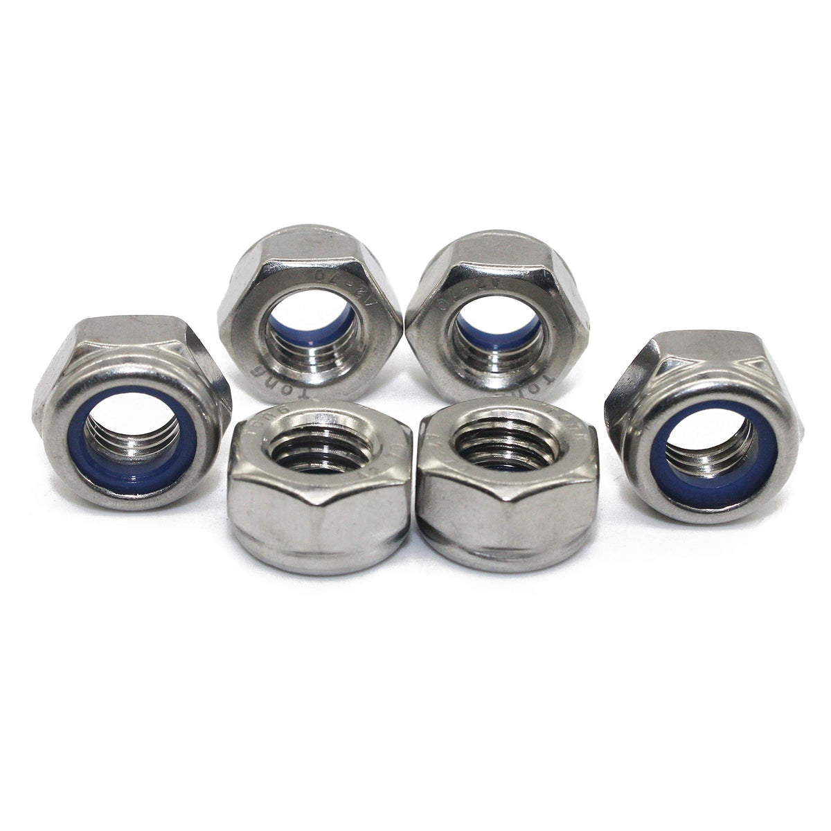 Fullerkreg M6 x 1mm Self-Locking Nylon Insert Hex Lock Nuts