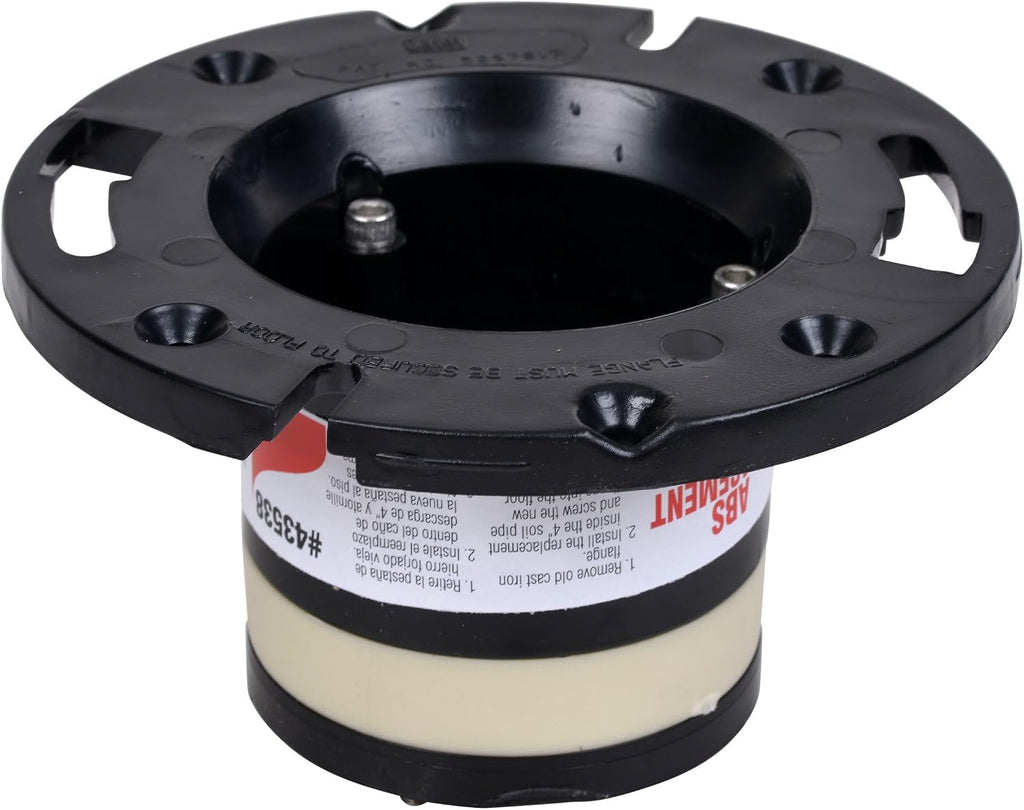 Oatey 43538 ABS Cast Iron Flange Replacement, 4-Inch