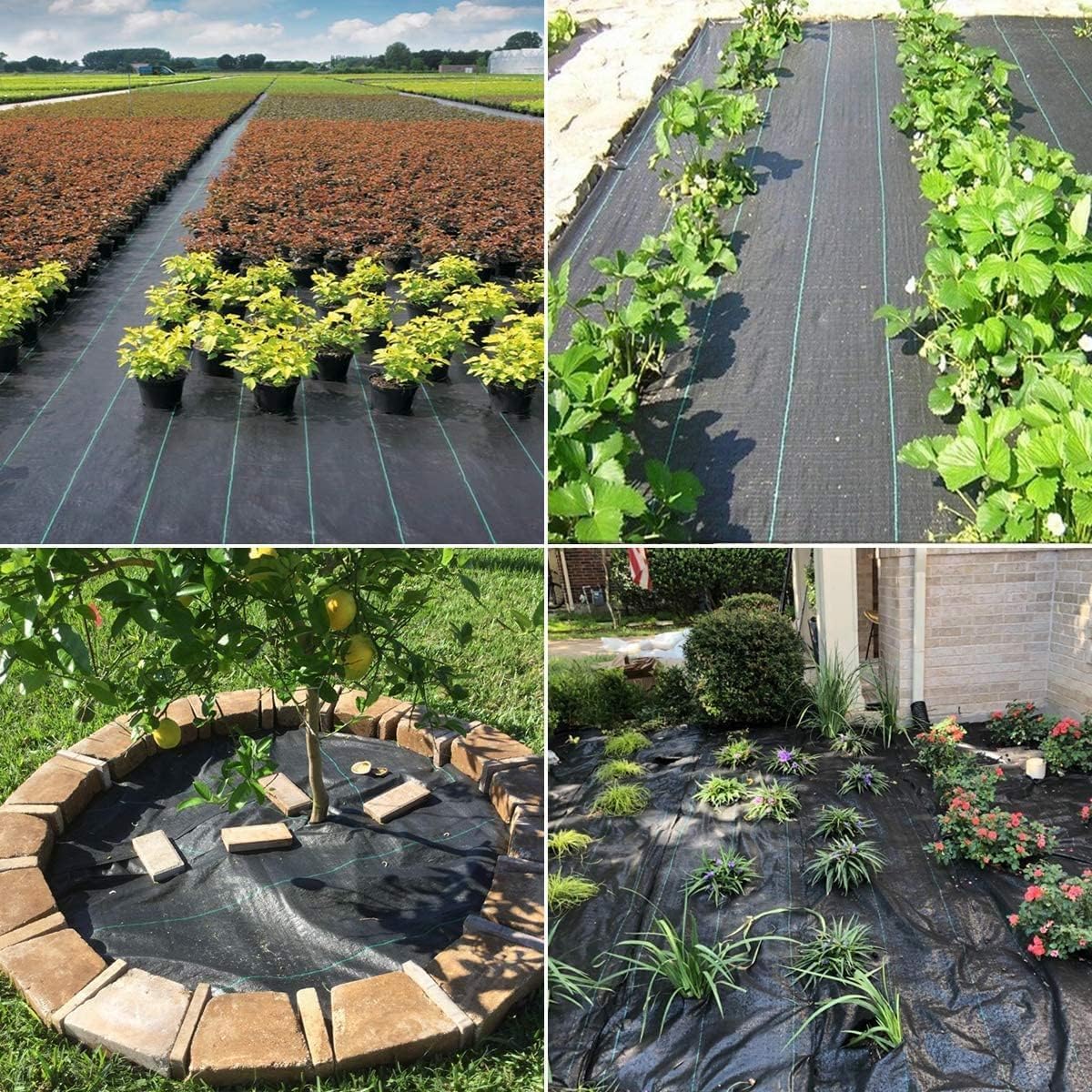 Weed Barrier Landscape Fabric Heavy Duty,3.2 OZ Premium Garden Ground Cover,1.4 ft X 50 ft Heavy Duty Weed Mat