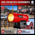 60,000 BTU Forced Air Propane Heater - RFG60V
