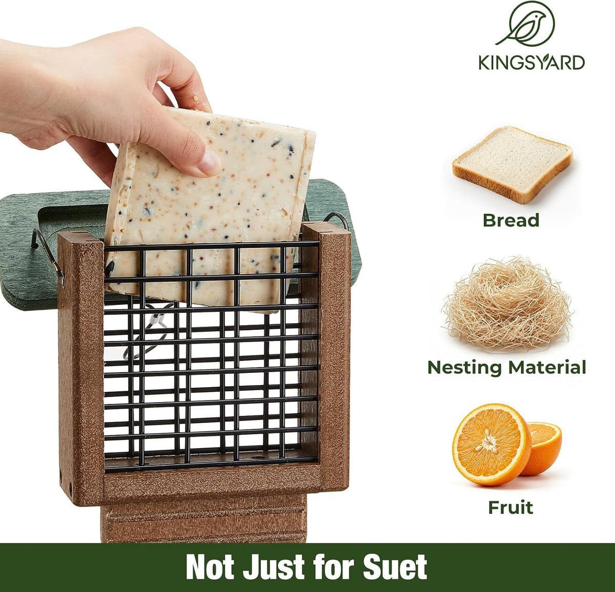 Suet Bird Feeder with Tail-Prop