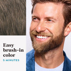 Mustache & Beard Dye, Keratin, Medium Brown M-35 (1 Pack)