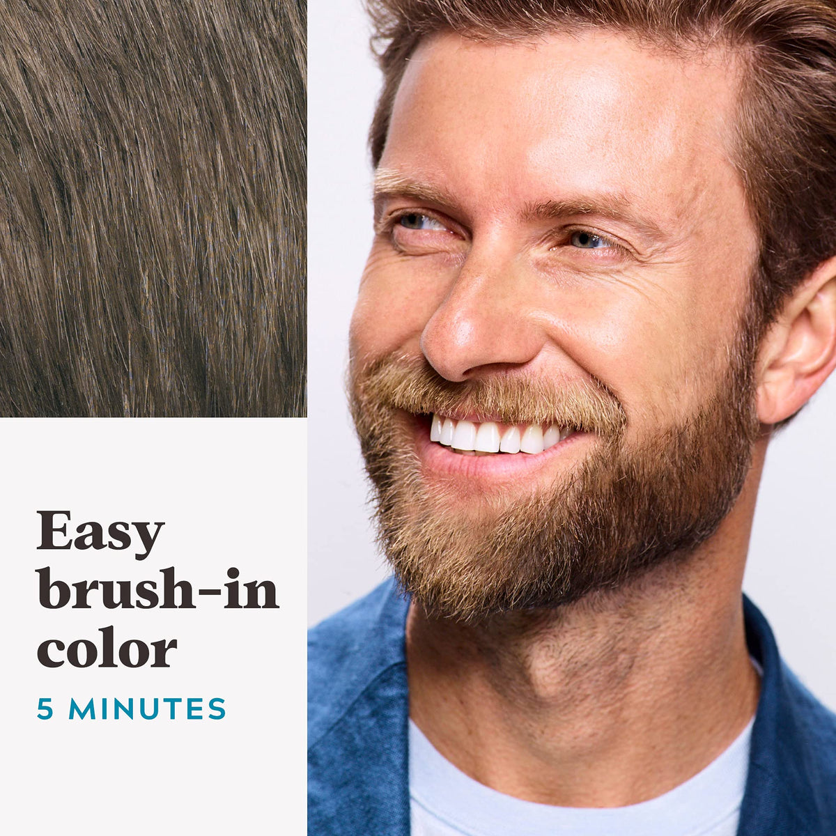 Mustache & Beard Dye, Keratin, Medium Brown M-35 (1 Pack)