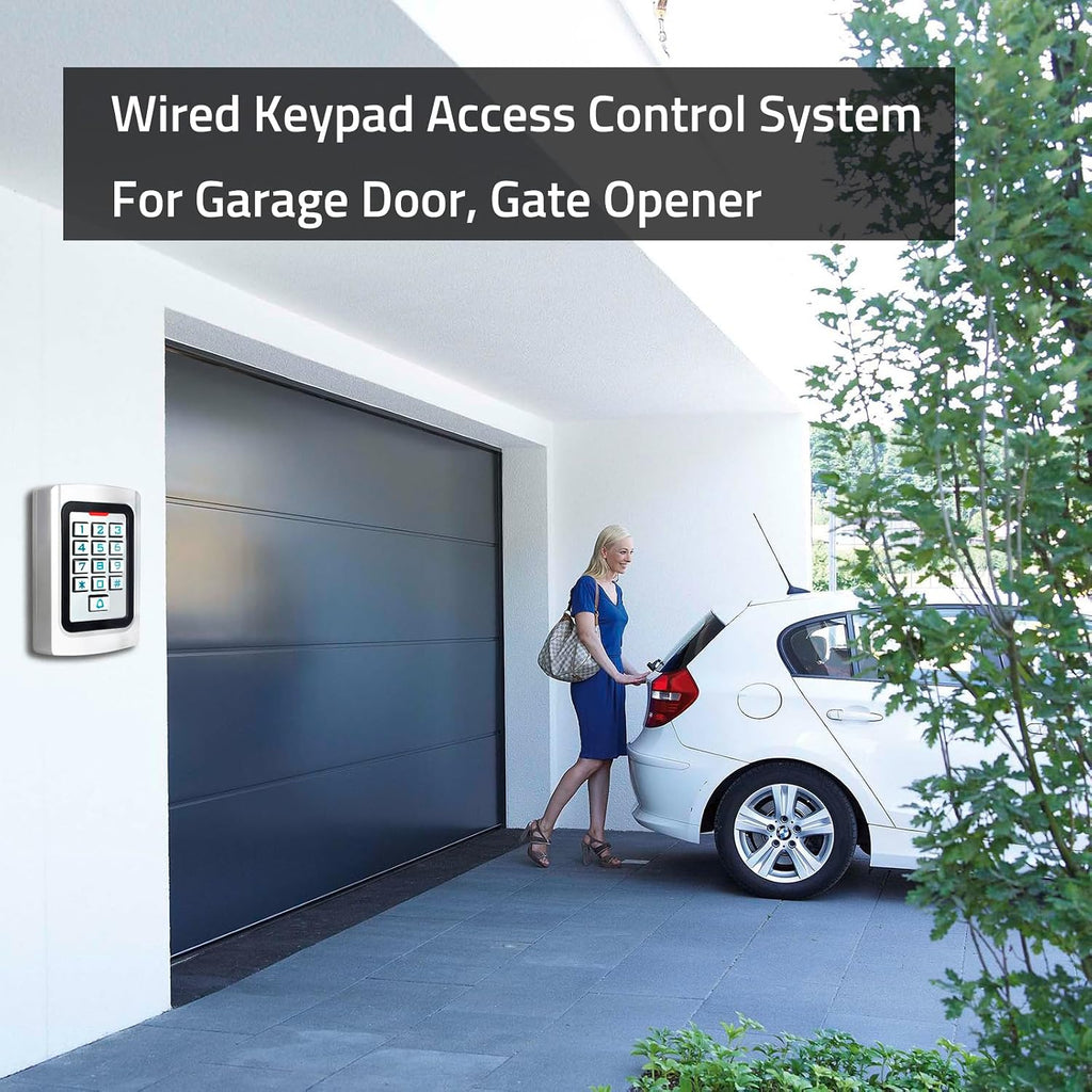 Universal Wired Access Control Keypad, PIN Code & ID Card Metal Door Keypad | 12V DC Door Key pad, IP68 Waterproof