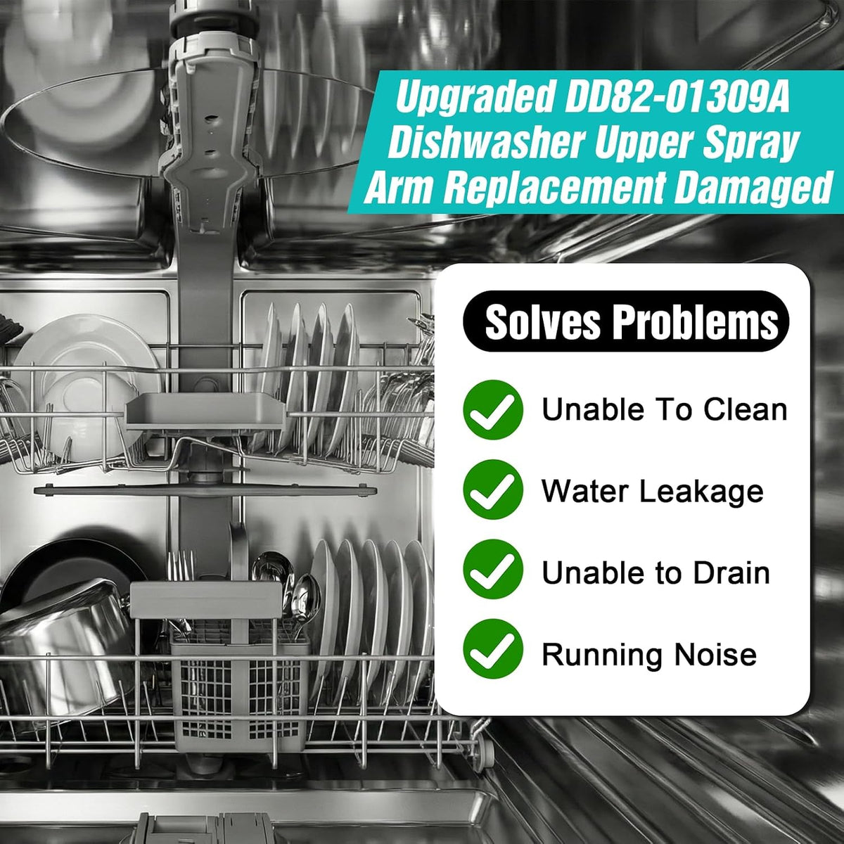 DD82-01309A Dishwasher Upper Spray Arm Fit for Samsung Dishwasher