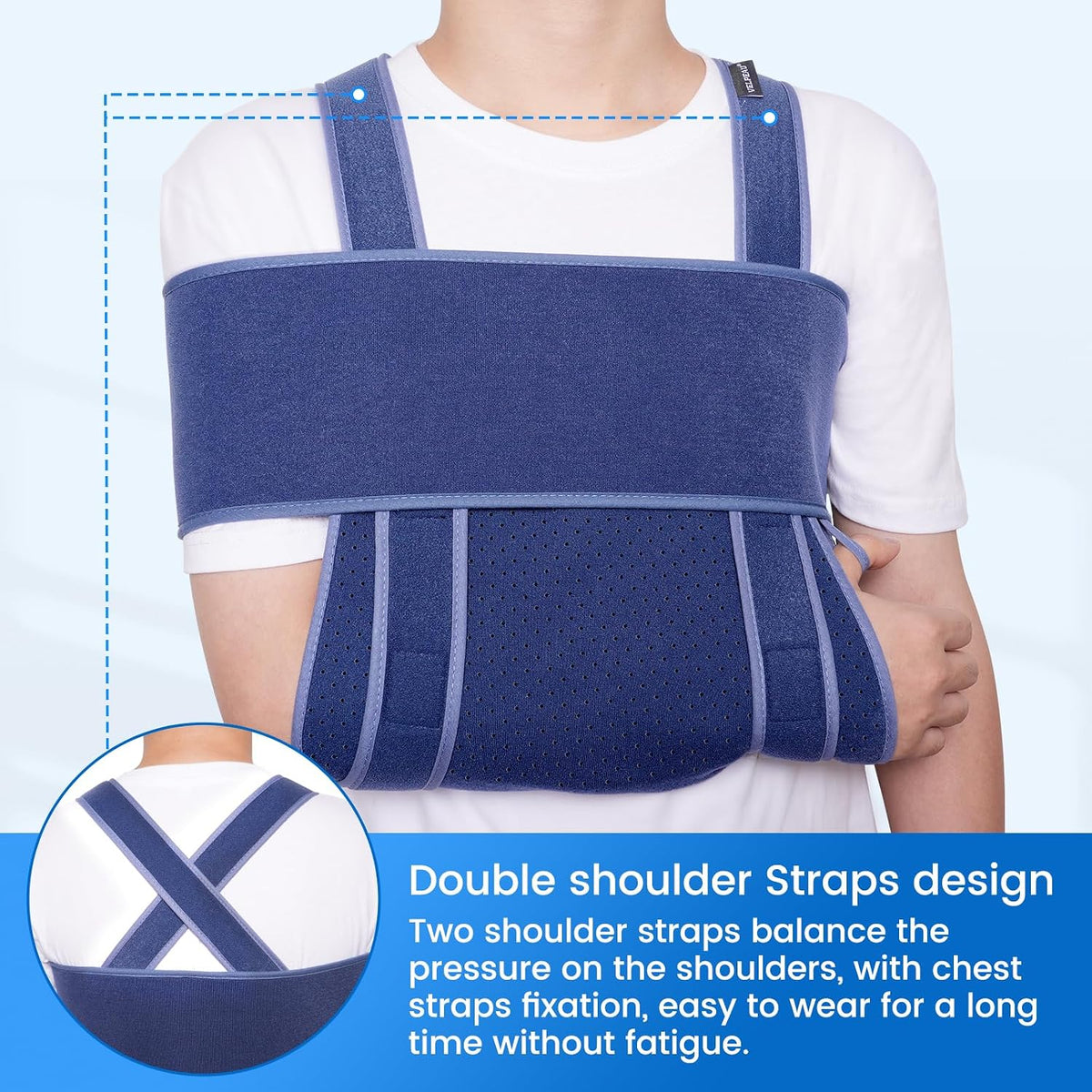 Arm Sling for Sleep, Shoulder Immobilizer for Women & Men, Large