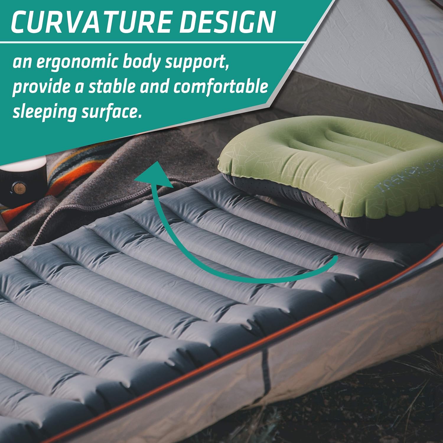 UL80 Ultralight Sleeping Pad – Inflatable Camping Sleeping Pad - 40D Nylon Compact Hiking Mat – Lightweight Air