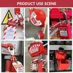 Loto Lockout Tagout Kit with Portable Toolbox & Industrial Safety Locks