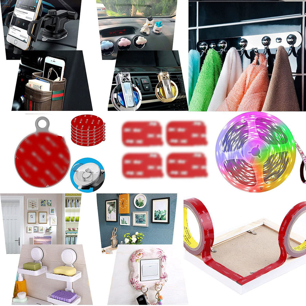 Double Side Tape Heavy Duty,2in x 10ft Mounting Tape Strong Adhesive Double Sided Tape Waterproof Foam Tape for LED