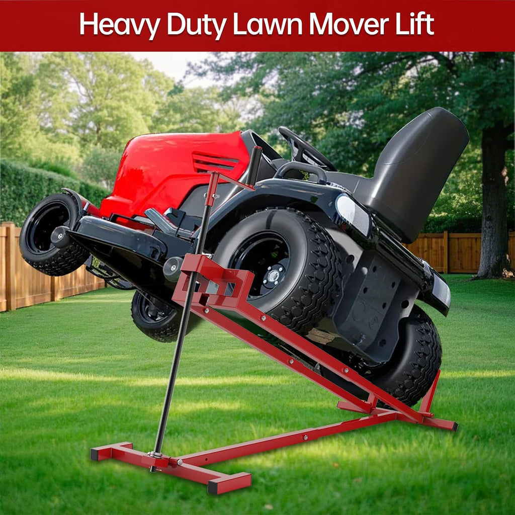 Lawn Mower Lift Jack, Telescopic Maintenance Jack for Riding Lawn Mowers, Zero Turn Mowers and Garden Tractors