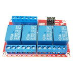 DIYables 4 Channel 5V Relay Module for Arduino ESP32 Raspberry Pi, 2 Pack