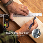 CHANNELLOCK High-Visibility Stainless Steel 16-Inch Combination Square, 8100-016CS