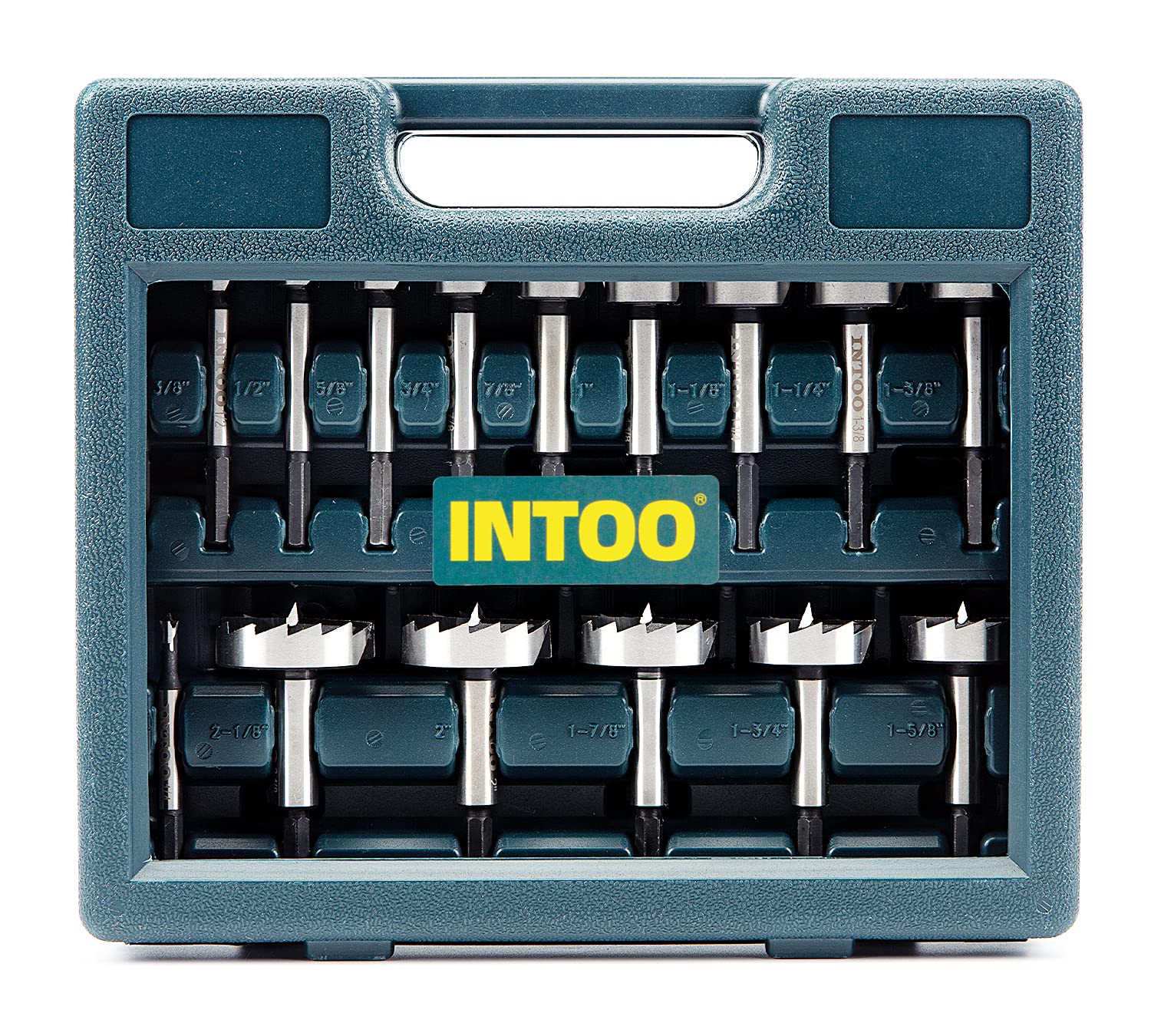 Hex Shank Forstner Bit Set 16 pcs Multi Sided Shank Wood Drill bit Set