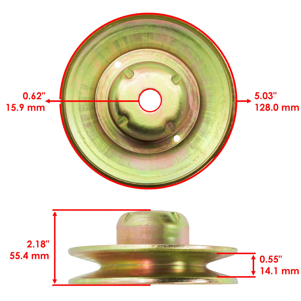 Caltric Driven Pulley Compatible with Husqvarna 532144917 144917
