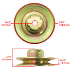 Caltric Driven Pulley Compatible with Husqvarna 532144917 144917