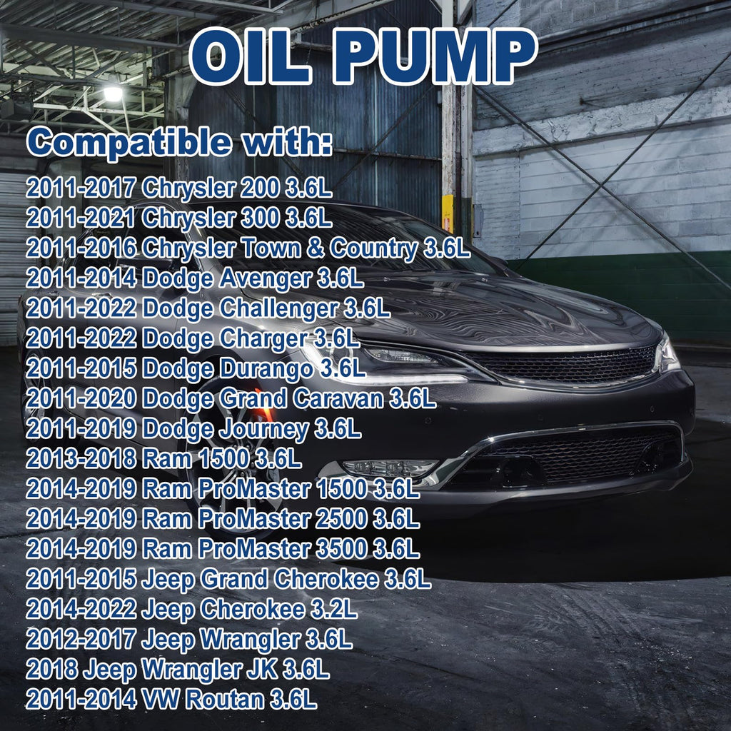 Oil Pump with Solenoid Valve Compatible with Chrysler 200 300 2011-2017